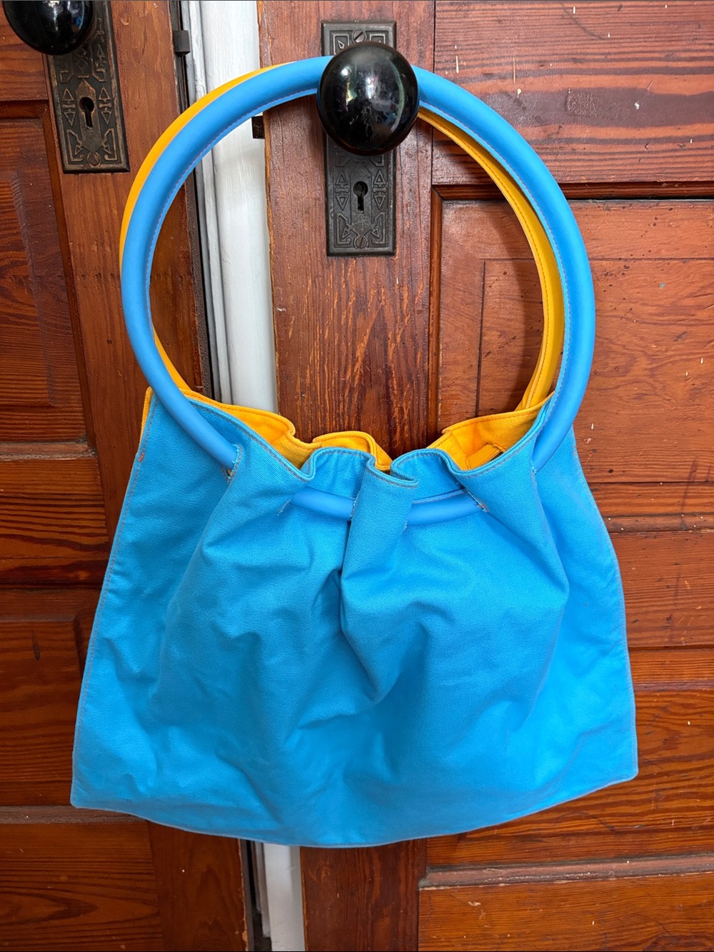 Clarins Canvas Tote Bag With Round Handles